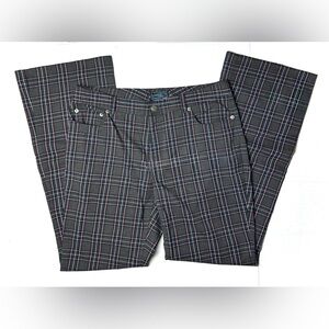 Vintage Weathervane Women’s Juniors 13 / 14 Black Plaid Dress‎ Pants 90s Flare